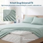 Coolmax® Cooling Sheets for Hot Sleepers, Queen Size, Aqua