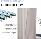 Simplebrand Ava Natural Blackout Curtains - Image 5