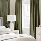 MIULEE Linen Texture Curtains for Bedroom Solid 100% Blackout Thermal Insulated - Image 2