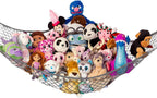 Large Stuffed Animal Storage Hammock 1 Pack | Holds 12 lbs | Corner Stuffed Animal Organizer | Plushie Net for Stuffed Animals | Stuffy Storage, Cute Bedroom, Room Decor | Blue
