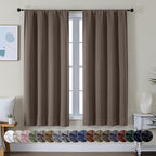 Simplebrand Ava Brown Blackout Curtains by Simplebrand