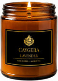 Lavender Candle 9 Oz, Hand Poured Soy Wax Blend, Cotton Wick