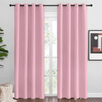 NICETOWN Crystal Pink Blackout Curtains Grommet by NICETOWN
