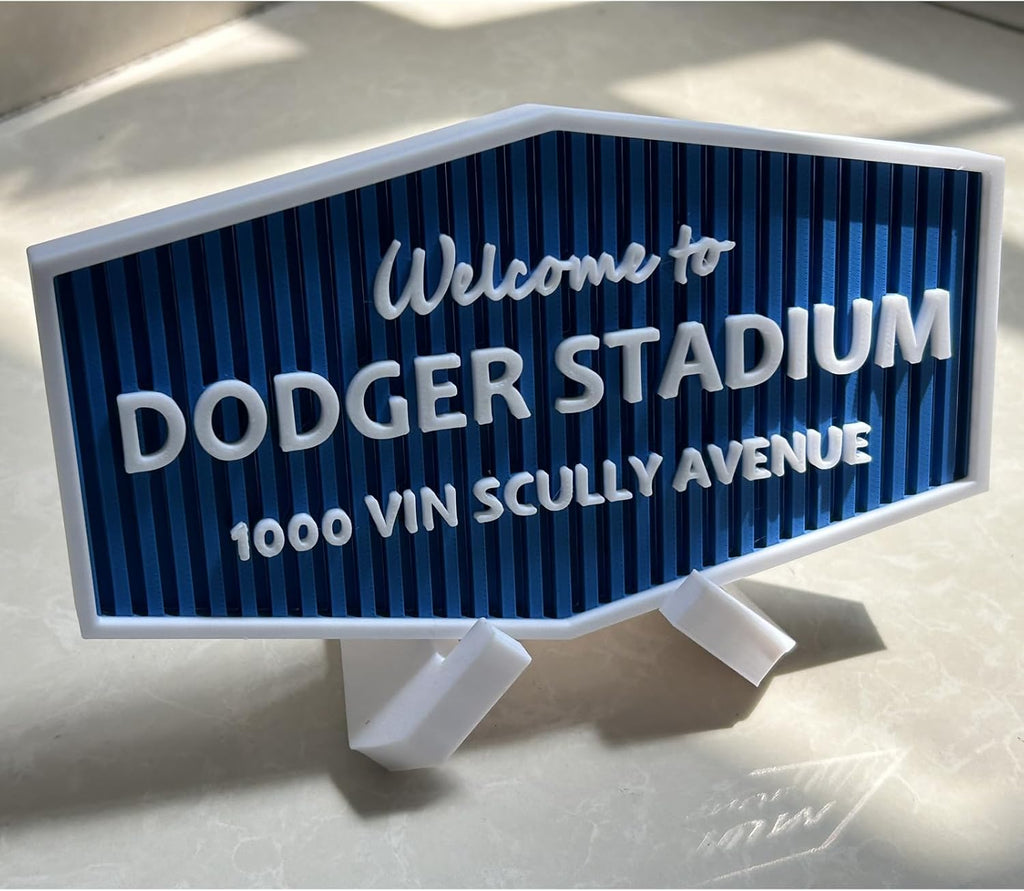 Dodger Stadium Sign for Baseball Fan, 3D Decorative Collectible Accessory