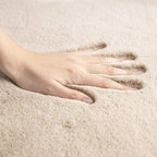 Ashler Faux Fur Rug, Ultra Soft Faux Rabbit Fur, 5 x 7 Feet Rectangle, Machine - Image 5