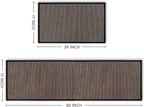 Artoid Mode Non-Skid Kitchen Rugs and Mats Set of 2-17x29 + 17x60