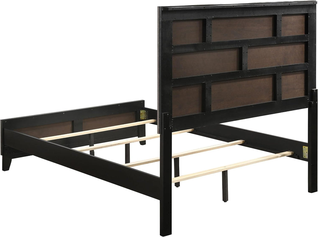 Coaster Watson Queen Panel Bed for Use with Box Spring, Grey Oak 212421Q