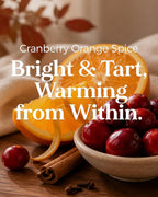 M&SENSE Cranberry Orange Spice Scented Candle for Fall Holiday Home Decor