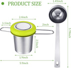 Patelai 2 Pcs Tea Infusers with Scoop Tea Infusers for Loose Teas