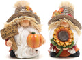 Hodao 2pcs Thanksgiving Gnomes Decor, Fall Decorations for Home