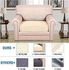H.VERSAILTEX Super Stretch Individual Seat Cushion Covers Sofa Covers Couch - Image 2