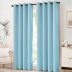 Yakamok Blackout Curtains for Bedroom, Grommet Thermal Insulated Room Darkening - Image 2