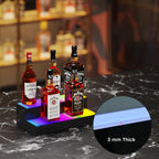 Dethan 2 Tier 15 Inch Liquor Bottle Display Shelf with App & Remote Control