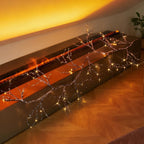 Fudios Lighted Pinecone Garland with Timer, Garland with Lights 6FT for Mantle Fireplace Christmas Decoration