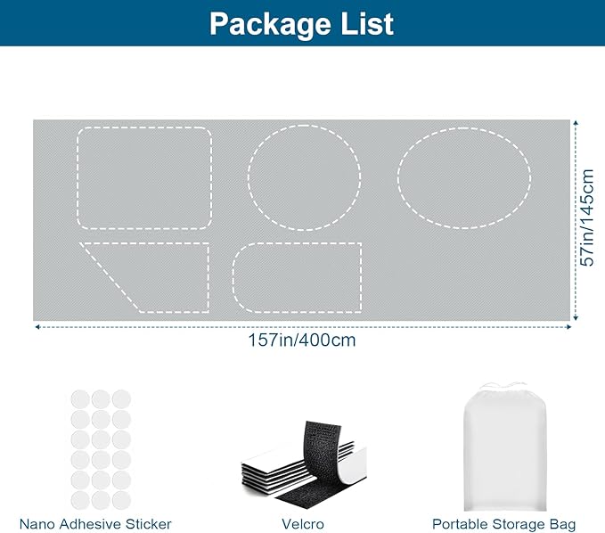 100% Blackout Curtains for Bedroom, Portable DIY Window Blinds, No Drill Window - Image 5