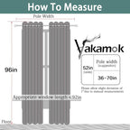 Yakamok Soft Room Darkening Grommet Window Drapes Thermal Insulated Light - Image 7