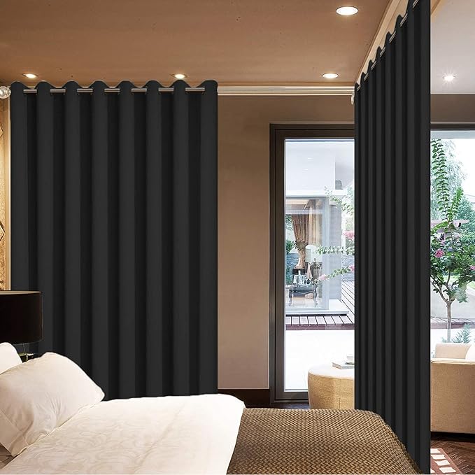 Yakamok Wide Thermal Blackout Patio Door Curtain Panel, Sliding Door Insulated - Image 3