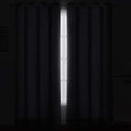 LEMOMO Blackout Curtains 66 x 84 inch/Grey Curtains Set of 2 Panels/Thermal - Image 3