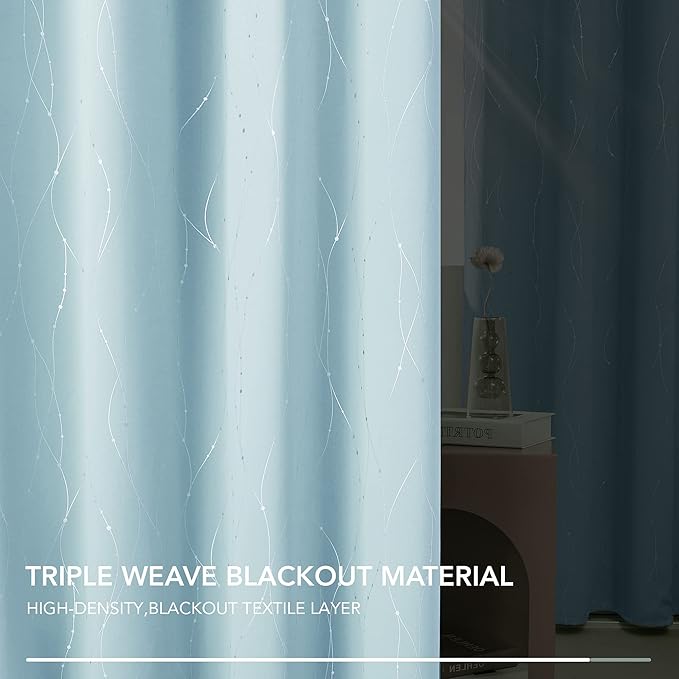 Deconovo Blackout Curtains, Thermal Insulated Soundproof Grommet Drapes - Image 5