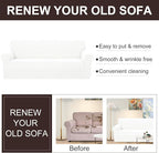 U-NICE HOME Oversized Stretch Sofa Slipcover, Soft Jacquard Fabric Couch Cover - Image 5