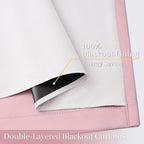 Yakamok 100% Blackout Curtain Panels 84 inches Cold and Light Blocking Drapes - Image 4