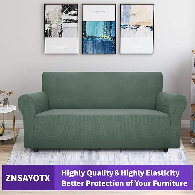 ZNSAYOTX Super Stretch Couch Cover Universal Sofa Covers - Image 5