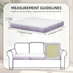 8Pcs Stretch Velvet Patio Cushion Cover, - Image 2