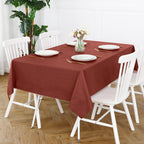 Romanstile Waterproof Vinyl Tablecloth Rectangle, 60 x 102 Inch, Burgundy