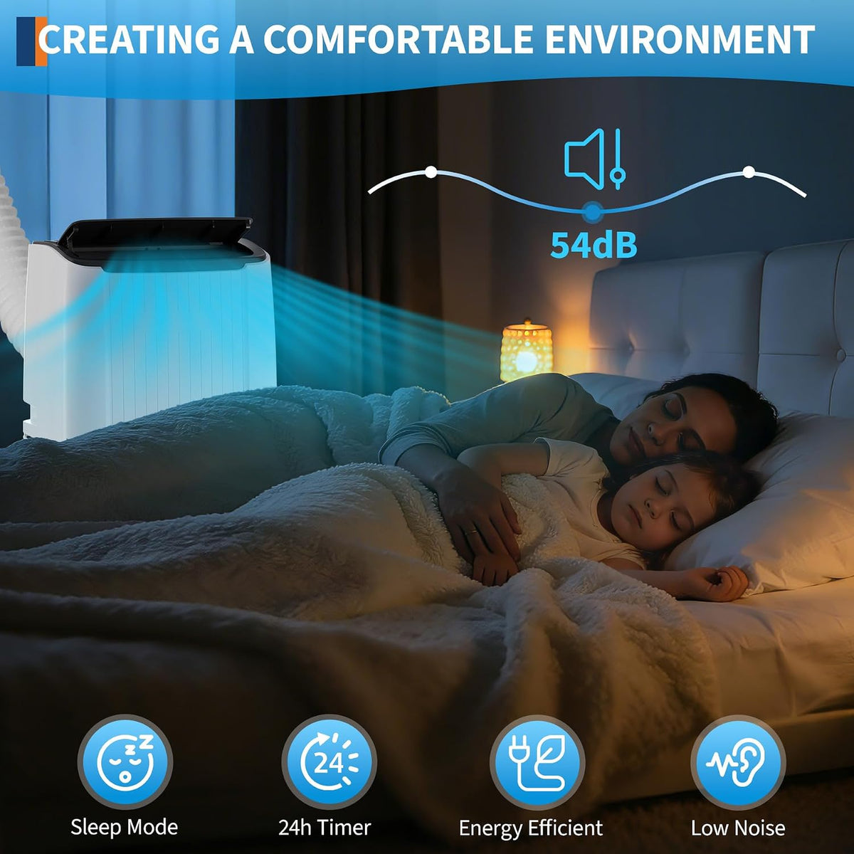 GarveeTech 12000 BTU Portable Air Conditioner, 3-in-1 AC Unit with Dehumidifier & Fan for Rooms up to 550 Sq.Ft, Quiet Cooling Conditioner with Remote Control for Bedroom/Home/Office