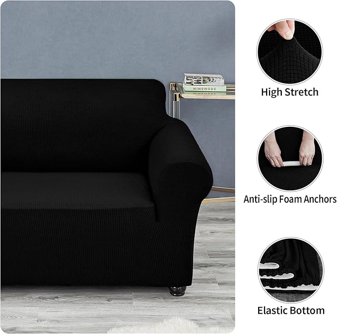 Joccun Stretch Chair Couch Cover, 1-Piece Sofa Slipcover Spandex Jacquard - Image 4