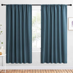 NICETOWN 2 Panels Blackout Curtains, Rod Pocket Window Curtains Room Darkning by NICETOWN