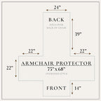 Great Bay Home Velvet Chair Cover - Image 5