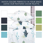 Where The Polka Dots Roam Nautical Ocean Queen Bedding Set - 4 Piece Super Soft Kids Bed Set with Fitted Sheet, Flat Sheet, and Pillowcases - Underwater Sea Creatures Design for Boys Girls Room Décor