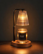 Candle Warmer Lamp with Timer & Dimmer for Yankee Candles, Adjustable Height Candle Warmer for Jar Candles, Wax Melt Lamp for Cozy Home Decor & Gifts,Linen, 2 Bulbs