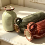 Antique Crack Glazed Ceramic Vase Set (3 Pieces)