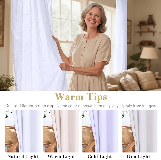 H.VERSAILTEX Elegant Natural Linen Blended Energy Efficient Light Filtering - Image 3