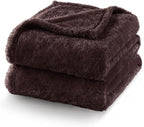 Exclusivo Mezcla Plush Fuzzy Fleece Bed Blanket Queen Size, Super Soft - Image 7