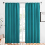 NICETOWN Peacock Blue Blackout Curtains Panels by NICETOWN