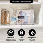 Lockabox One™ 10L Lockable Storage Box and Lock Box with Code (Crystal)