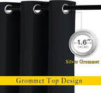 NICETOWN Black Out Curtains for Bedroom 84 inches Long - Image 2