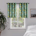 Topfinel Sage Green Small Kitchen Curtains 36 Inch Watercolor Botanical Floral by Topfinel