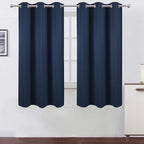 LEMOMO Navy Blue Blackout Curtains 42 x 63 Inch Length/Set of 2 Curtain by Lemomo