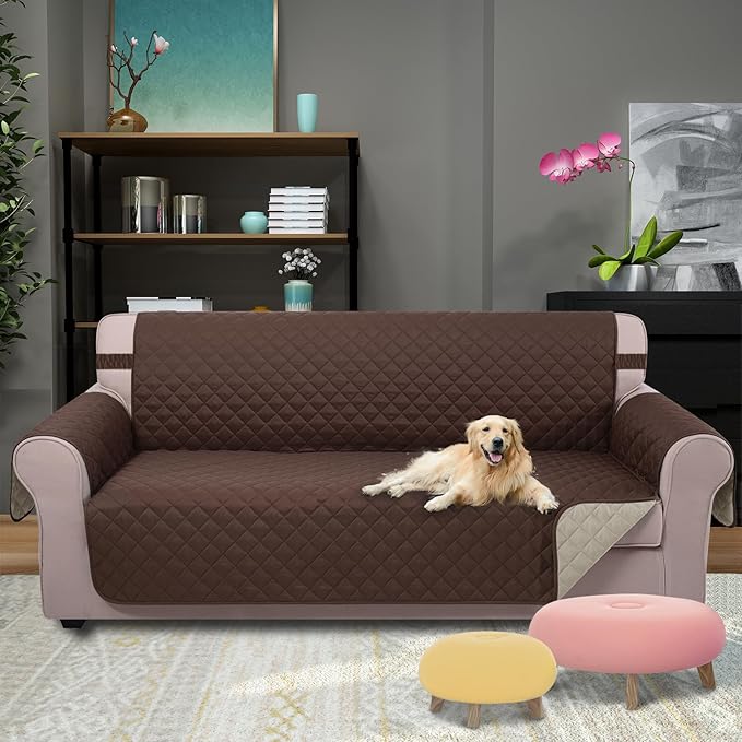 U-NICE HOME Reversible Sofa Cover Washable Couch Cover - Image 2