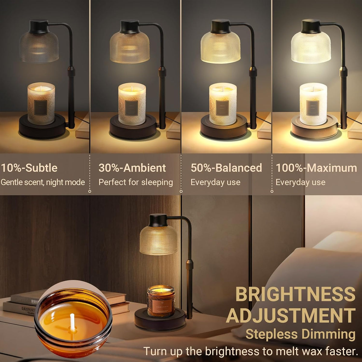 Candle Warmer Lamp with Timer, Birthday Gift for Women, House Warming Gift