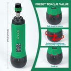 Adjustable Torque Screwdriver Set, 13-Piece 1/4" Hex Quick Release