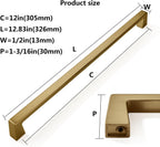 6-Pack 12-Inch Champagne Bronze Cabinet Pulls and Drawer Handles
