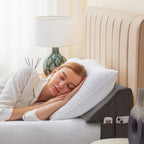 King Bed Wedge Pillow for Headboard, Fill The Gap (0-7")