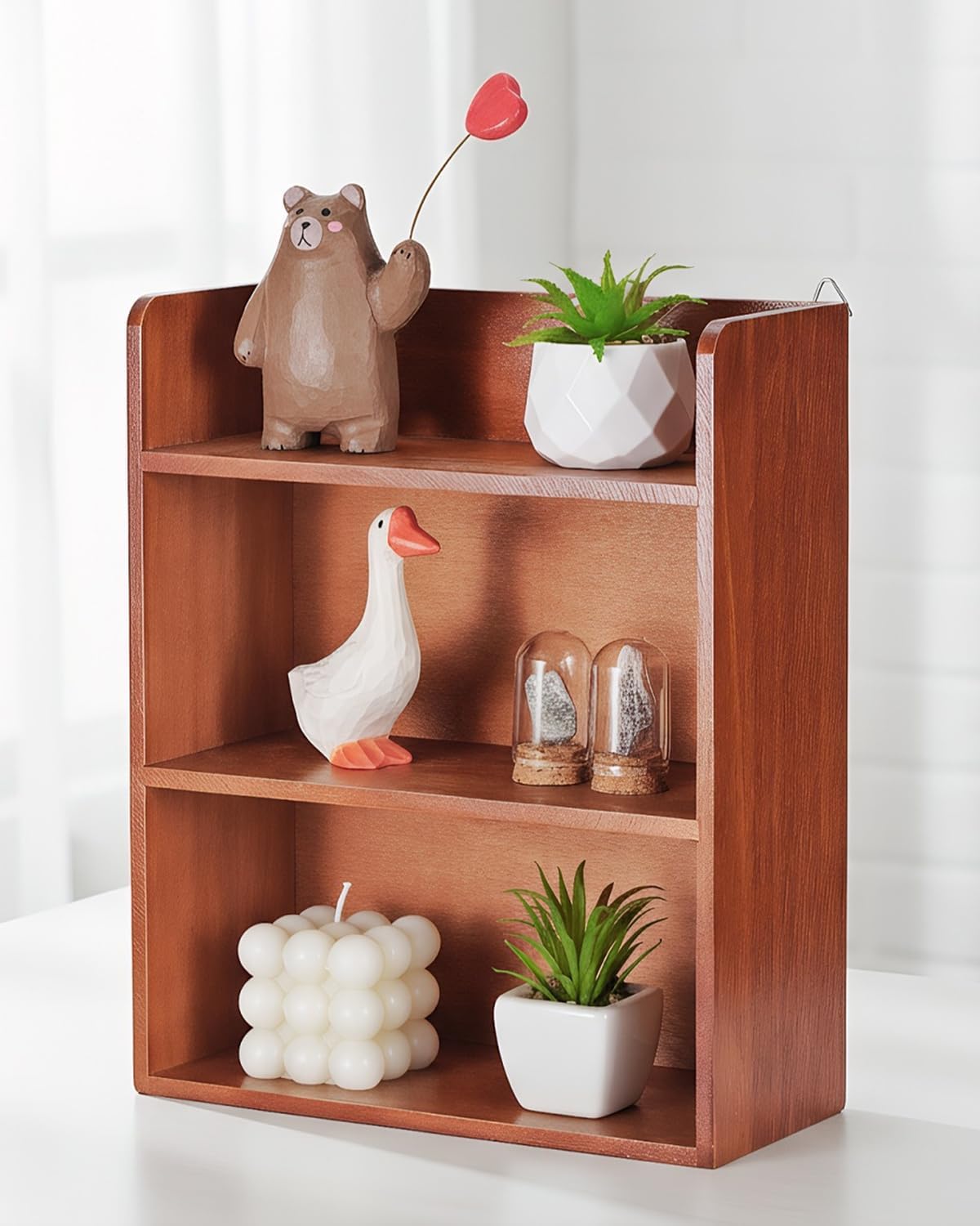 10"x 12" Small Trinket Display Shelf Shadow Box, White