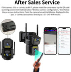 LETSCEE Dual Lens Security Cameras Wireless Outdoor，Solar Cameras for Home Security，Motion Detection,Night Vision,No Month Fee,IP65 Water Proof