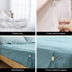 4pcs Sheet Straps, Sheet Holders,Bed Sheet Fasteners Mattress Bed Sheet Fixed Clips Holder Straps Household Supplies Heavy Duty Bed Sheet Clips Holder for Bed Sheets Sofa